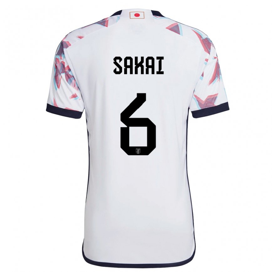 Niño Camiseta Japón Shunya Sakai #6 Blanco 2ª Equipación 22-24 México