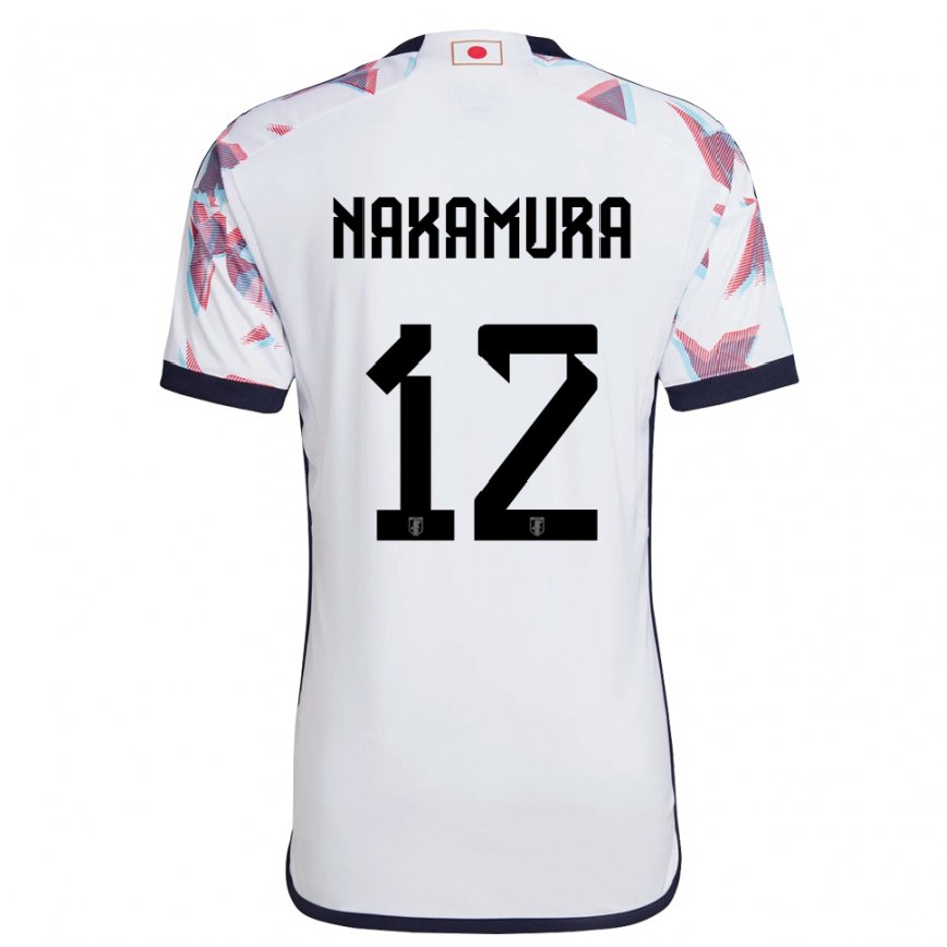 Niño Camiseta Japón Keisuke Nakamura #12 Blanco 2ª Equipación 22-24 México