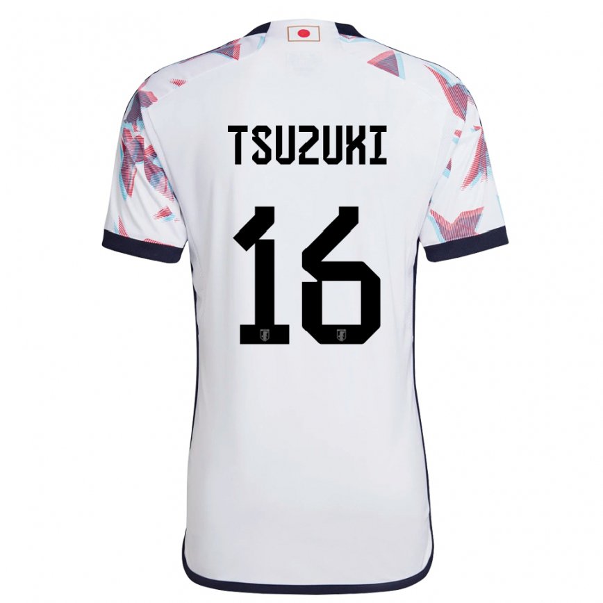 Niño Camiseta Japón Shunta Tsuzuki #16 Blanco 2ª Equipación 22-24 México