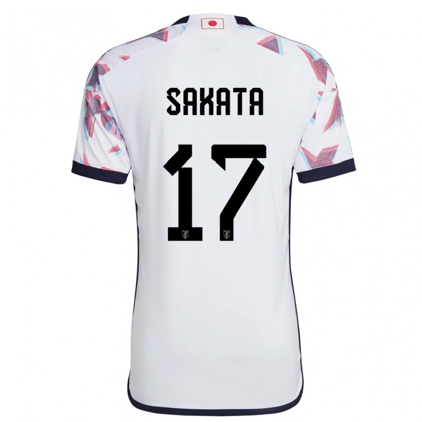 Niño Camiseta Japón Reiya Sakata #17 Blanco 2ª Equipación 22-24 México