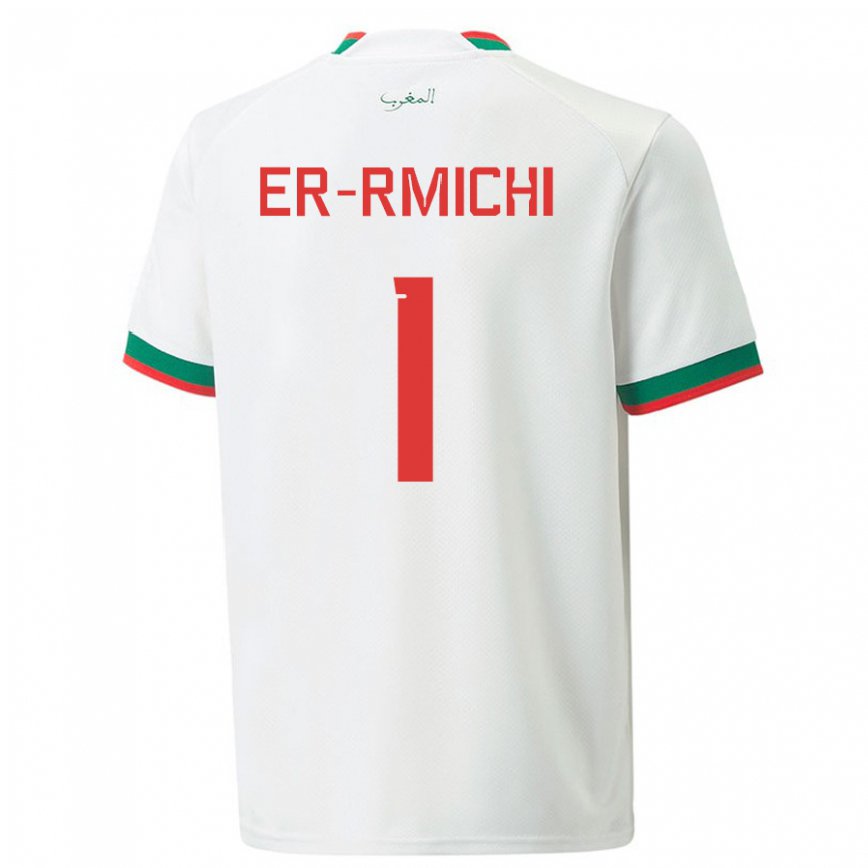 Niño Camiseta Marruecos Khadija Er Rmichi #1 Blanco 2ª Equipación 22-24 México