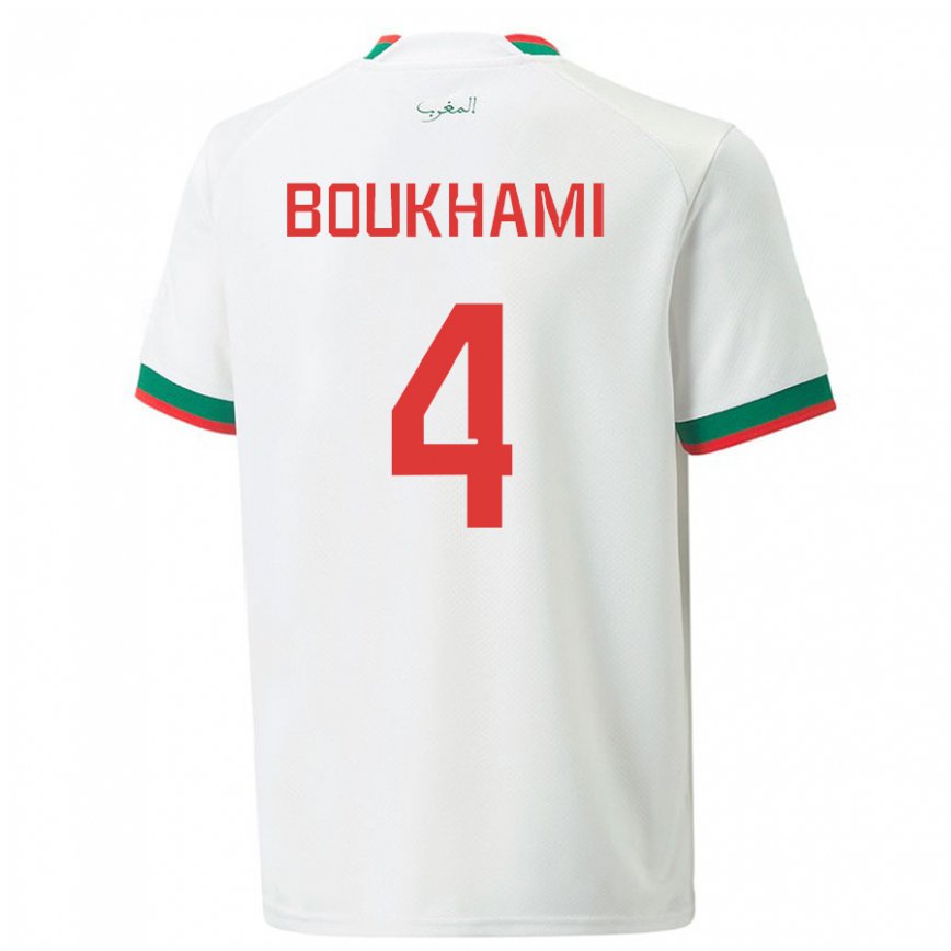 Niño Camiseta Marruecos Siham Boukhami #4 Blanco 2ª Equipación 22-24 México