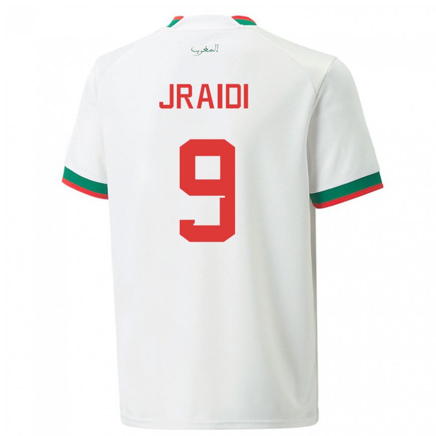 Niño Camiseta Marruecos Ibtissam Jraidi #9 Blanco 2ª Equipación 22-24 México