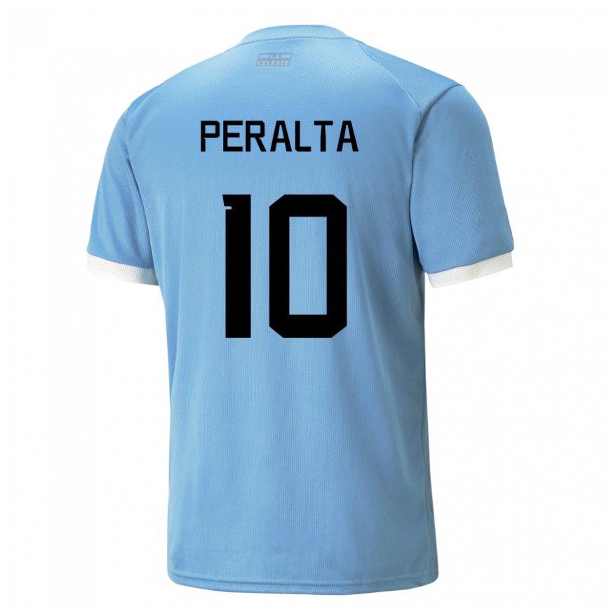 Hombre Camiseta Uruguay Mateo Peralta #10 Azul 1ª Equipación 22-24 México