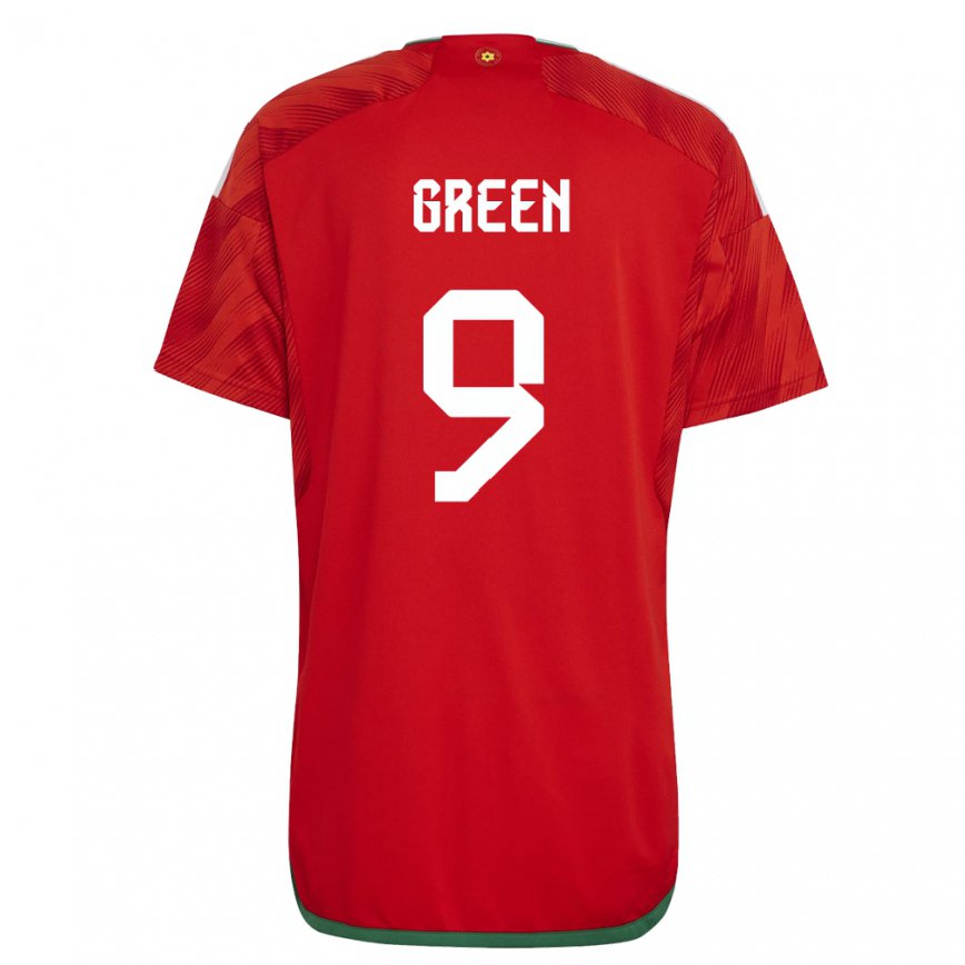 Hombre Camiseta Gales Kayleigh Green #9 Rojo 1ª Equipación 22-24 México