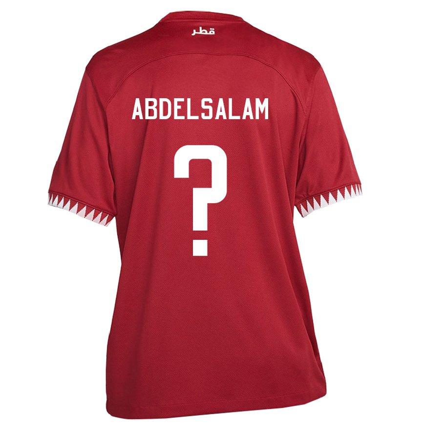 Hombre Camiseta Catar Nasser Abdelsalam #0 Granate 1ª Equipación 22-24 México