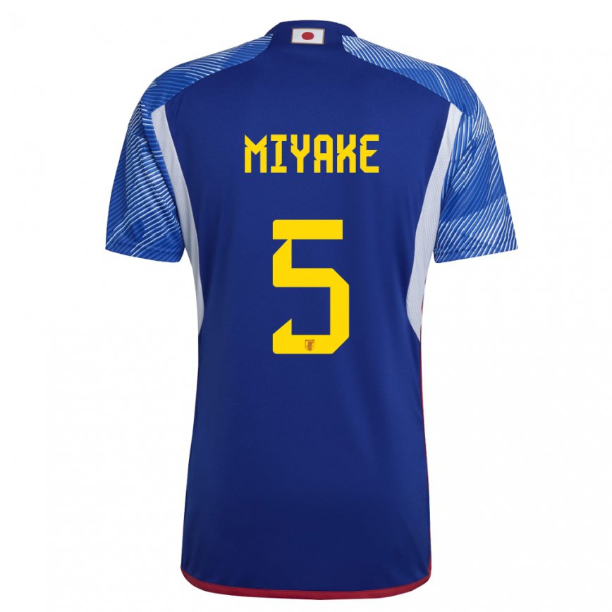 Hombre Camiseta Japón Shiori Miyake #5 Azul Real 1ª Equipación 22-24 México