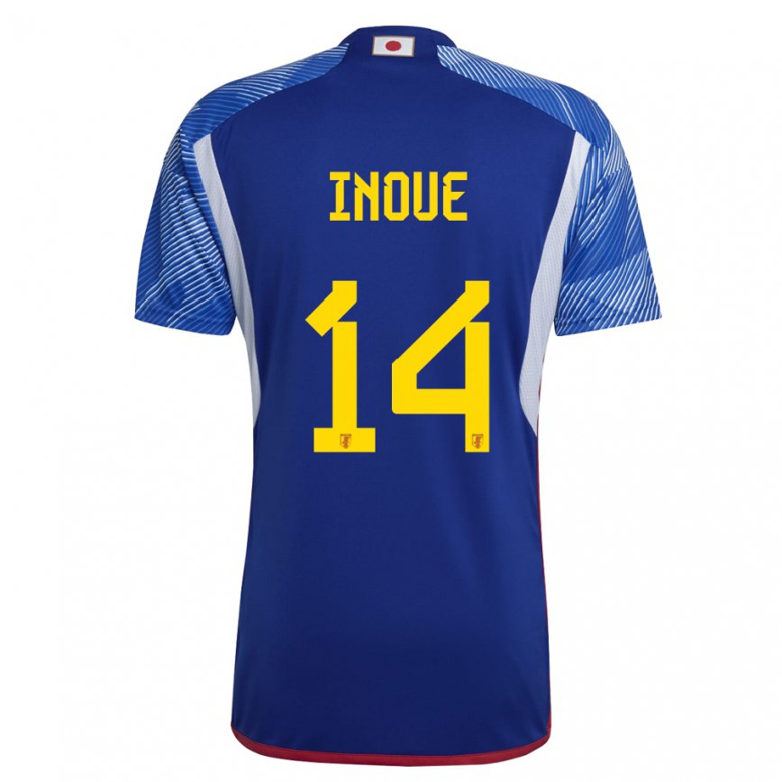 Hombre Camiseta Japón Ayaka Inoue #14 Azul Real 1ª Equipación 22-24 México