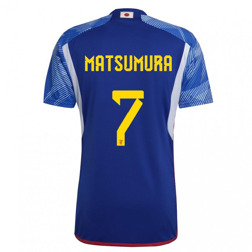 Hombre Camiseta Japón Kosuke Matsumura #7 Azul Real 1ª Equipación 22-24 México