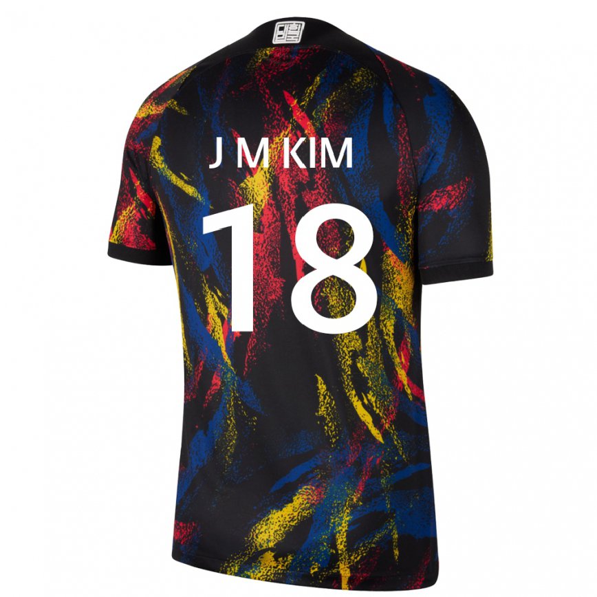 Hombre Camiseta Corea Del Sur Kim Jung Mi #18 Multicolor 2ª Equipación 22-24 México