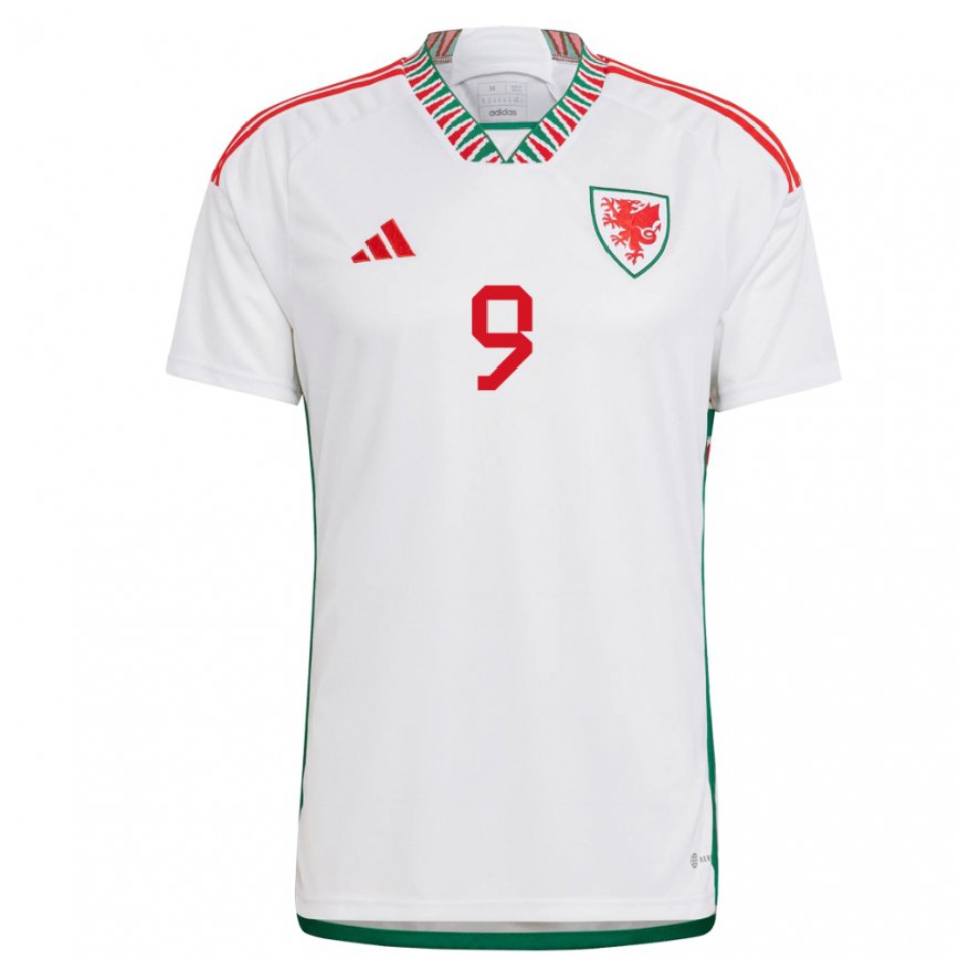 Hombre Camiseta Gales Kayleigh Green #9 Blanco 2ª Equipación 22-24 México