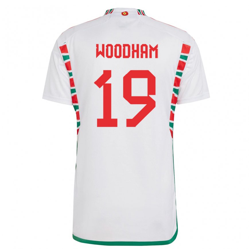 Hombre Camiseta Gales Lily Woodham #19 Blanco 2ª Equipación 22-24 México