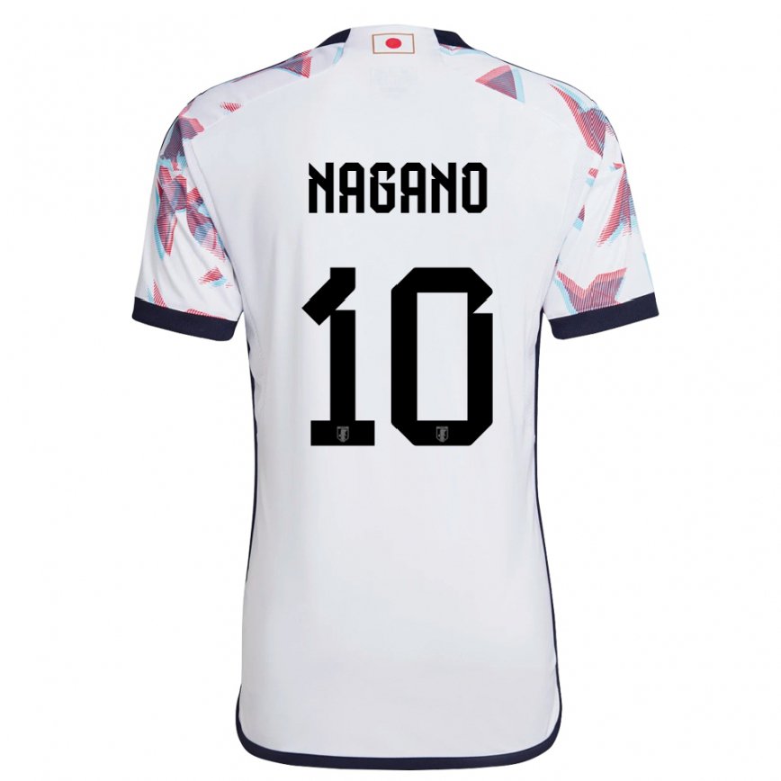 Hombre Camiseta Japón Fuka Nagano #10 Blanco 2ª Equipación 22-24 México