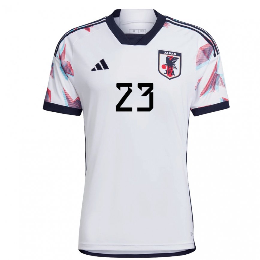 Hombre Camiseta Japón Aoba Fujino #23 Blanco 2ª Equipación 22-24 México