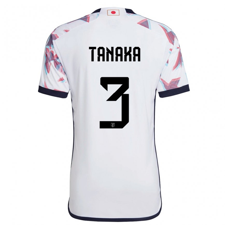 Hombre Camiseta Japón Hayato Tanaka #3 Blanco 2ª Equipación 22-24 México