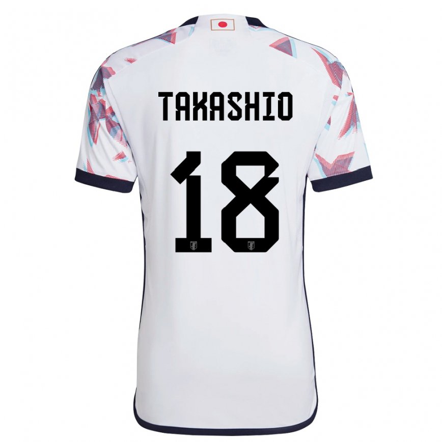 Hombre Camiseta Japón Hayase Takashio #18 Blanco 2ª Equipación 22-24 México