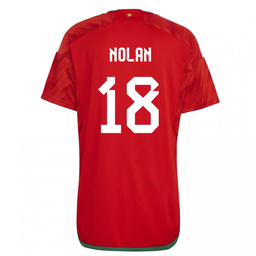 Mujer Camiseta Gales Kylie Nolan #18 Rojo 1ª Equipación 22-24 México