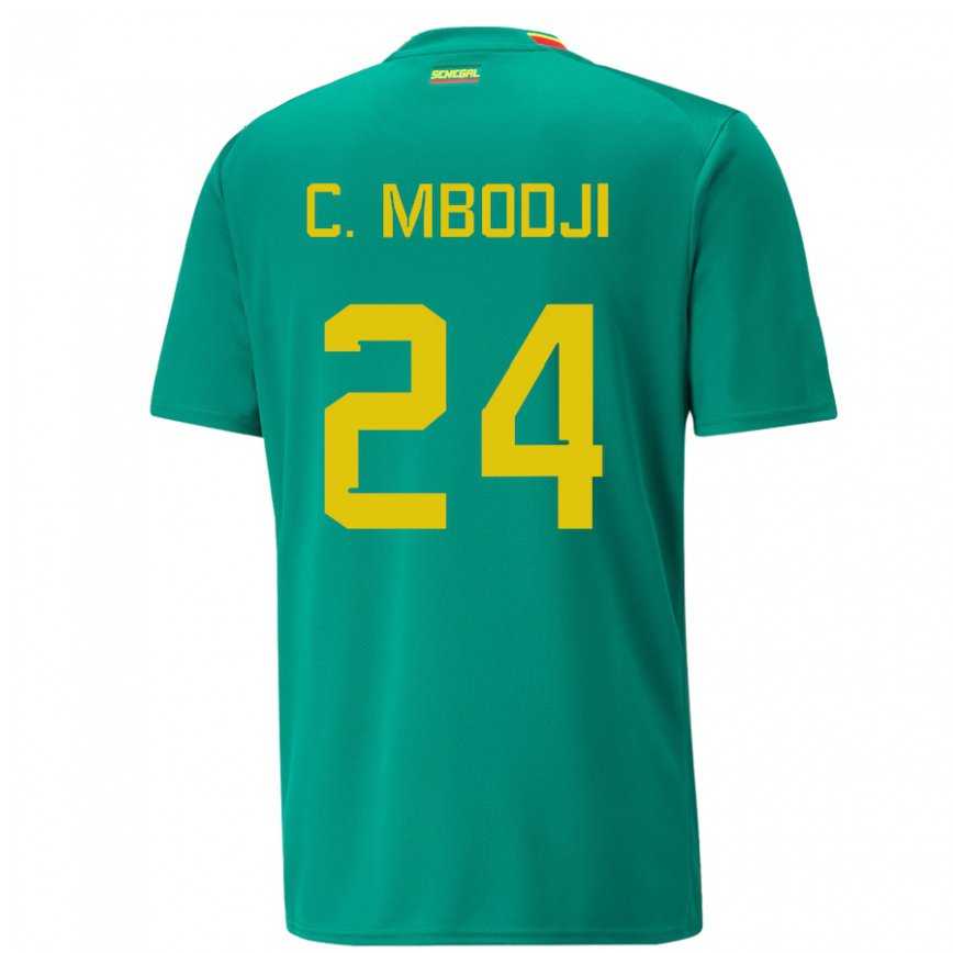 Mujer Camiseta Senegal Coumba Sylla Mbodji #24 Verde 2ª Equipación 22-24 México