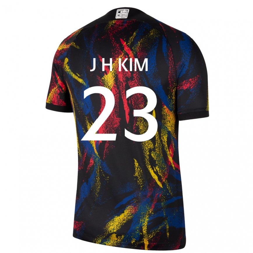 Mujer Camiseta Corea Del Sur Kim Jung Hoon #23 Multicolor 2ª Equipación 22-24 México