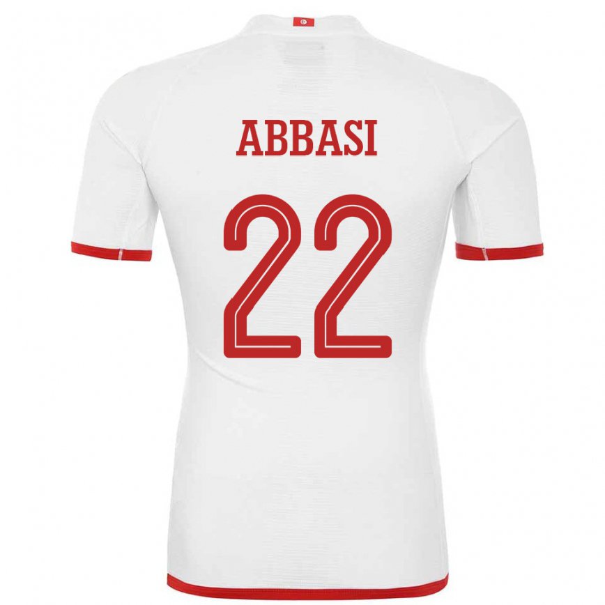 Mujer Camiseta Túnez Bechir Abbasi #22 Blanco 2ª Equipación 22-24 México