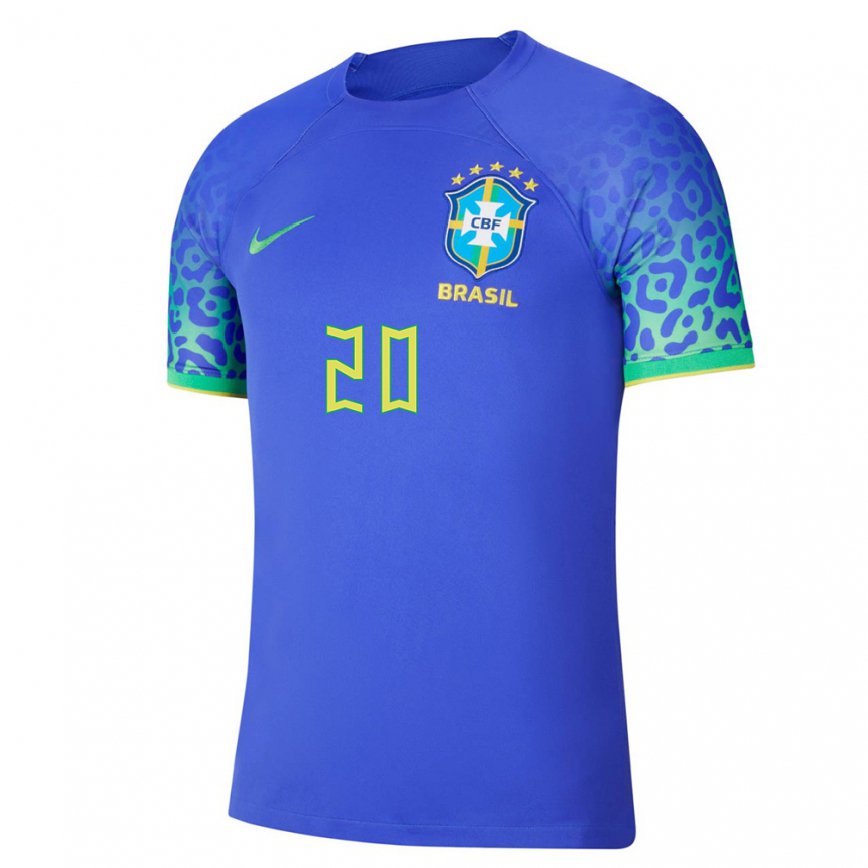 Mujer Camiseta Brasil Dudu #20 Azul 2ª Equipación 22-24 México