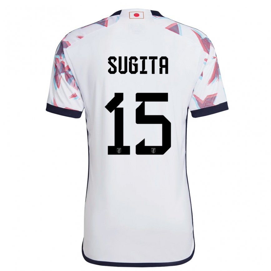 Mujer Camiseta Japón Hina Sugita #15 Blanco 2ª Equipación 22-24 México