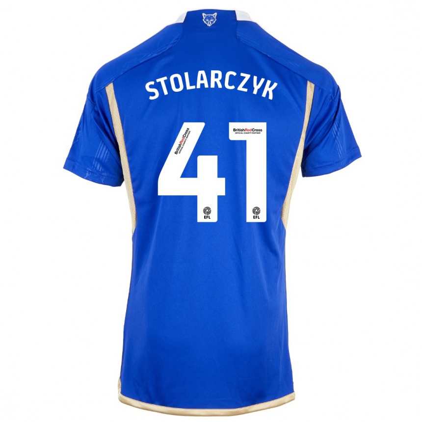 Niño Fútbol Camiseta Jakub Stolarczyk #41 Azul 1ª Equipación 2023/24 México