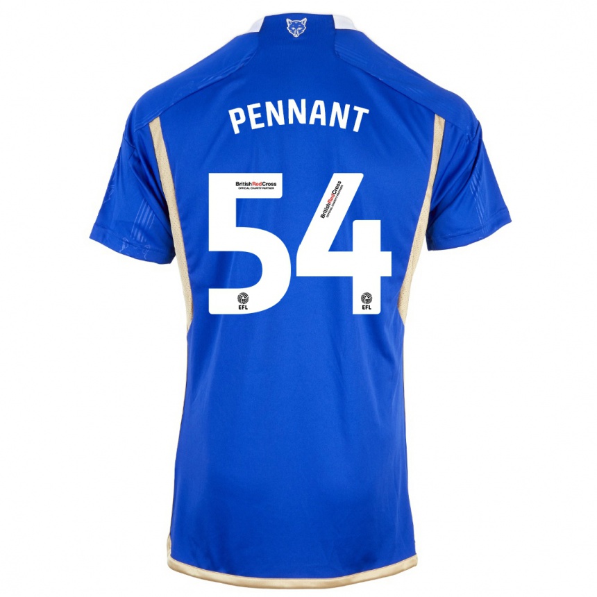 Niño Fútbol Camiseta Kian Pennant #54 Azul 1ª Equipación 2023/24 México