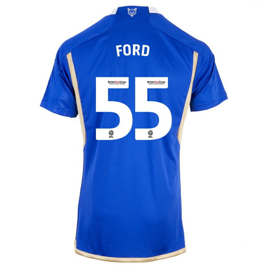 Niño Fútbol Camiseta Harvey Godsmark-Ford #55 Azul 1ª Equipación 2023/24 México