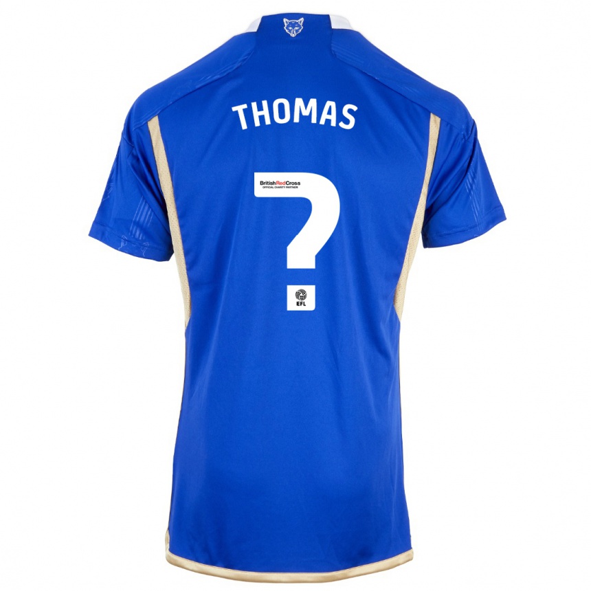 Niño Fútbol Camiseta Tristan Thomas #0 Azul 1ª Equipación 2023/24 México