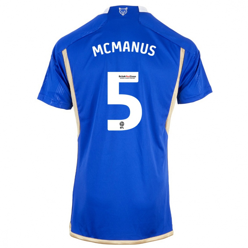 Niño Fútbol Camiseta Abbie Mcmanus #5 Azul 1ª Equipación 2023/24 México