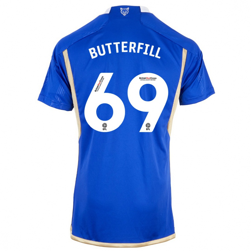 Niño Fútbol Camiseta Jack Butterfill #69 Azul 1ª Equipación 2023/24 México