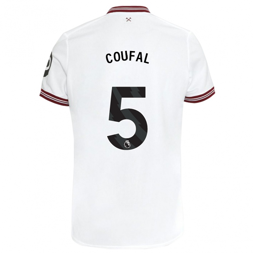 Niño Fútbol Camiseta Vladimir Coufal #5 Blanco 2ª Equipación 2023/24 México