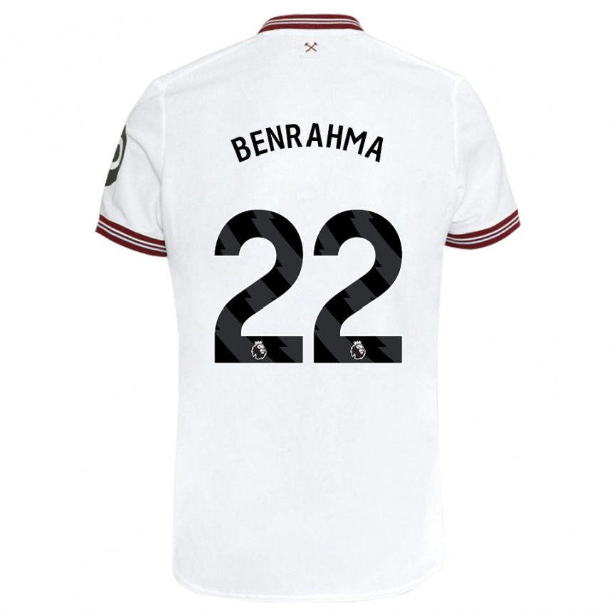 Niño Fútbol Camiseta Saïd Benrahma #22 Blanco 2ª Equipación 2023/24 México