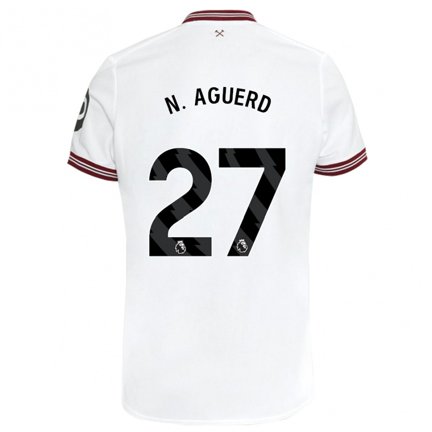 Niño Fútbol Camiseta Nayef Aguerd #27 Blanco 2ª Equipación 2023/24 México