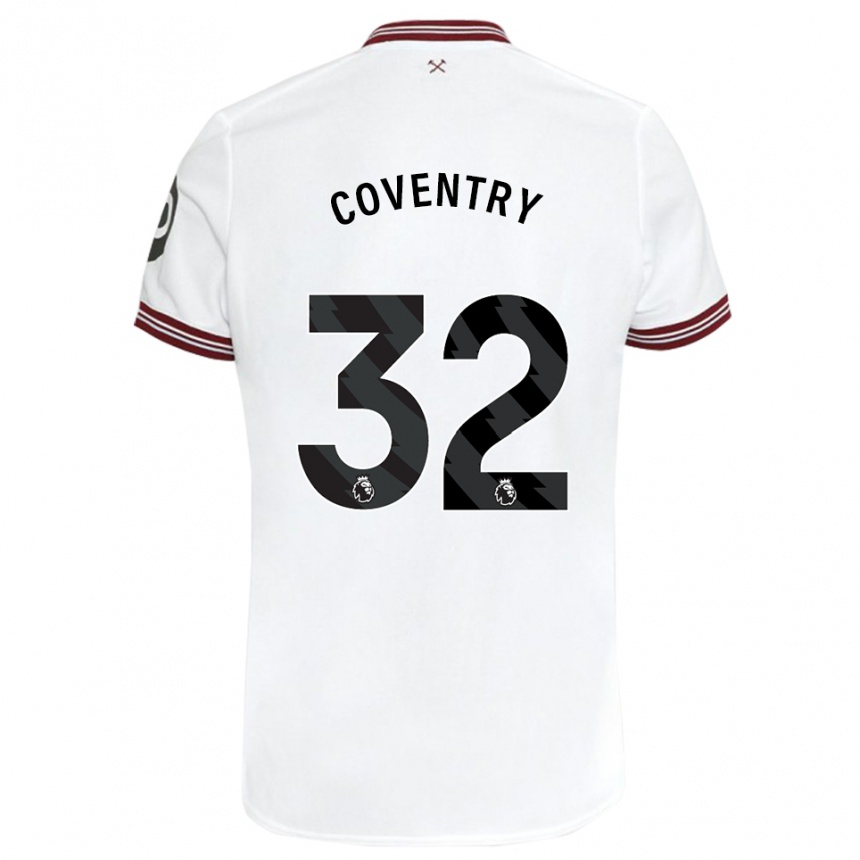 Niño Fútbol Camiseta Conor Coventry #32 Blanco 2ª Equipación 2023/24 México