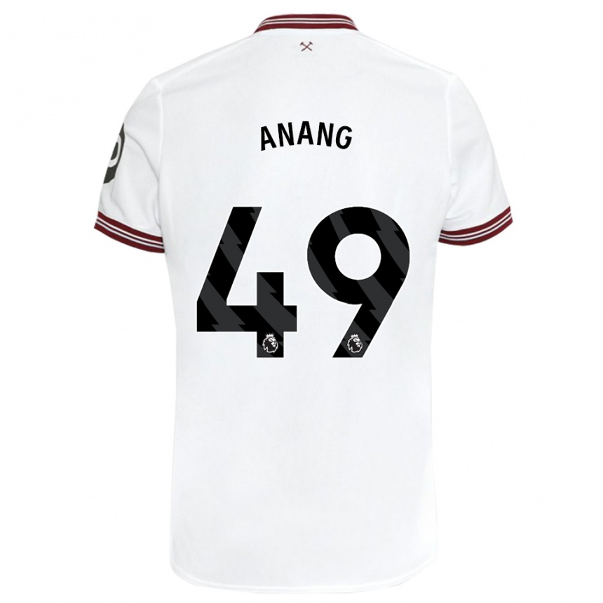 Niño Fútbol Camiseta Joseph Anang #49 Blanco 2ª Equipación 2023/24 México