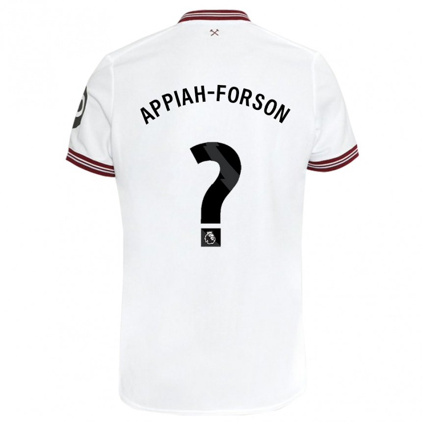 Niño Fútbol Camiseta Keenan Appiah-Forson #0 Blanco 2ª Equipación 2023/24 México