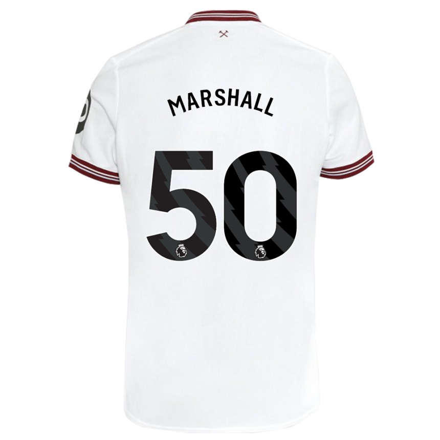 Niño Fútbol Camiseta Callum Marshall #50 Blanco 2ª Equipación 2023/24 México