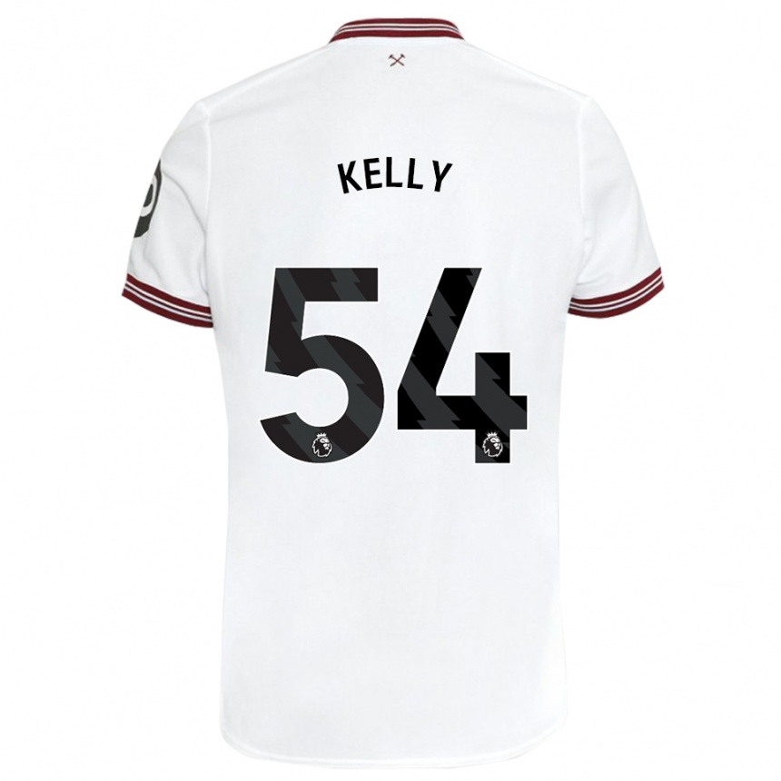 Niño Fútbol Camiseta Patrick Kelly #54 Blanco 2ª Equipación 2023/24 México