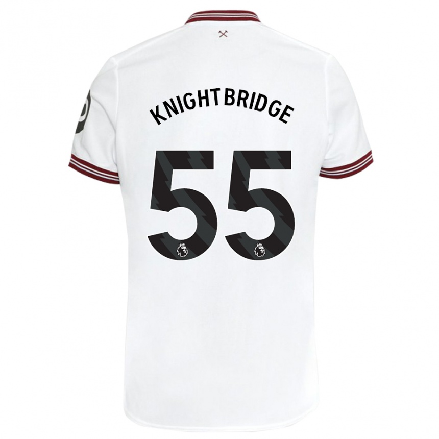 Niño Fútbol Camiseta Jacob Knightbridge #55 Blanco 2ª Equipación 2023/24 México