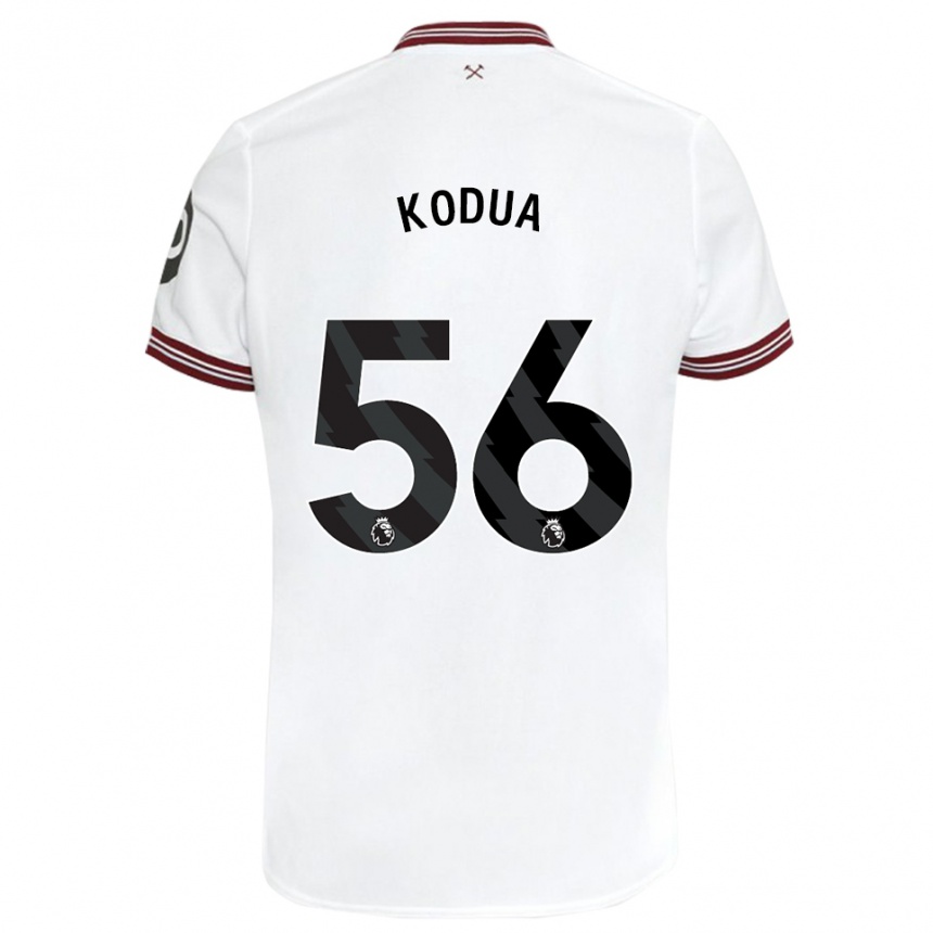 Niño Fútbol Camiseta Gideon Kodua #56 Blanco 2ª Equipación 2023/24 México