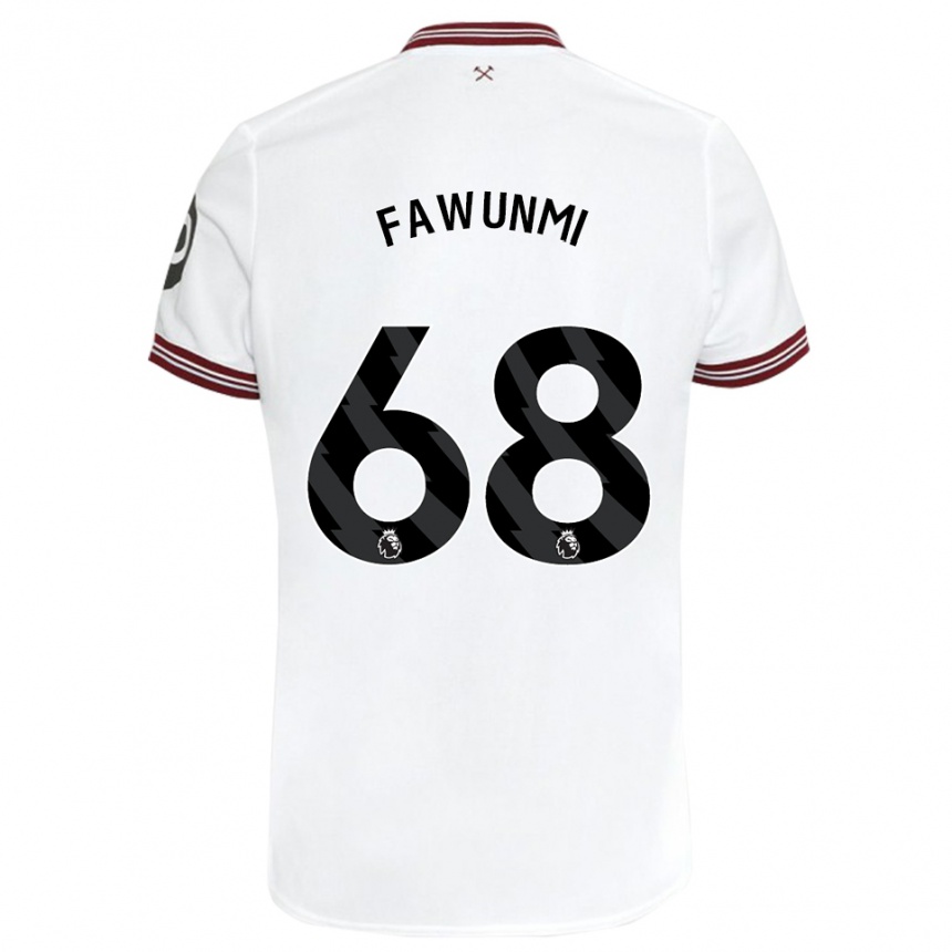 Niño Fútbol Camiseta Favour Fawunmi #68 Blanco 2ª Equipación 2023/24 México