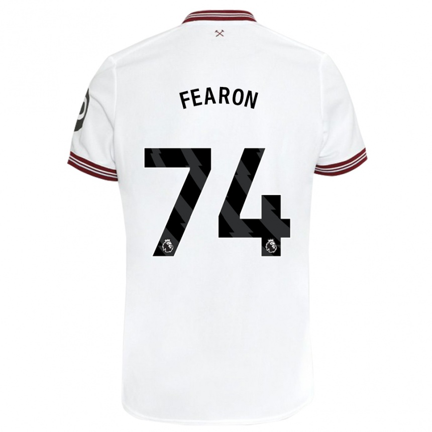 Niño Fútbol Camiseta Preston Fearon #74 Blanco 2ª Equipación 2023/24 México