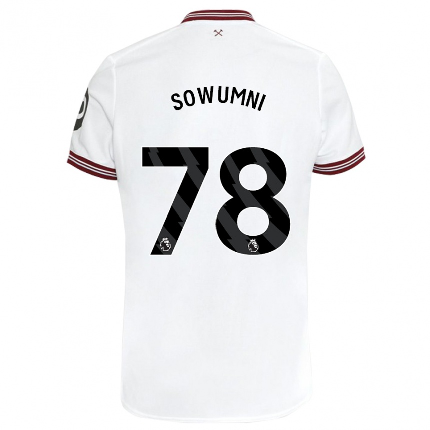 Niño Fútbol Camiseta Elisha Sowumni #78 Blanco 2ª Equipación 2023/24 México