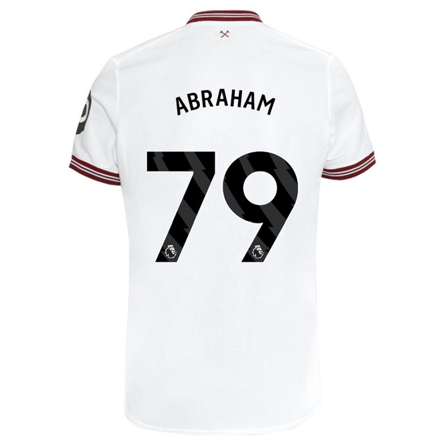 Niño Fútbol Camiseta Dondre Abraham #79 Blanco 2ª Equipación 2023/24 México