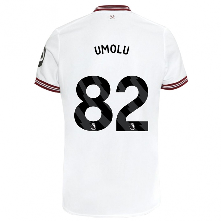 Niño Fútbol Camiseta Jemiah Umolu #82 Blanco 2ª Equipación 2023/24 México