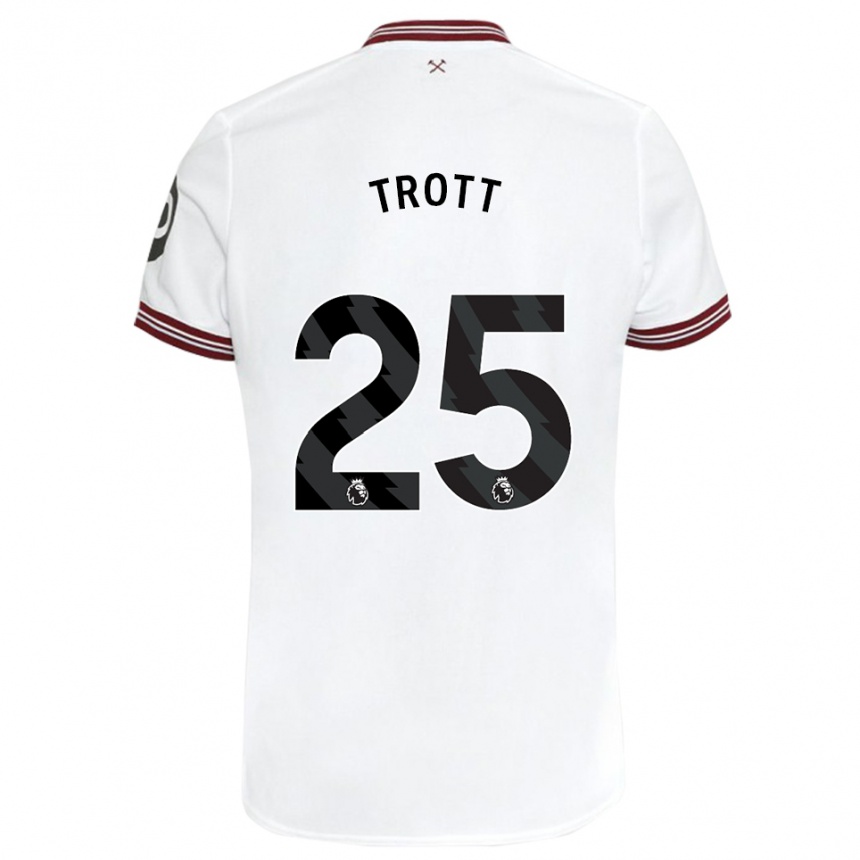 Niño Fútbol Camiseta Nathan Trott #25 Blanco 2ª Equipación 2023/24 México