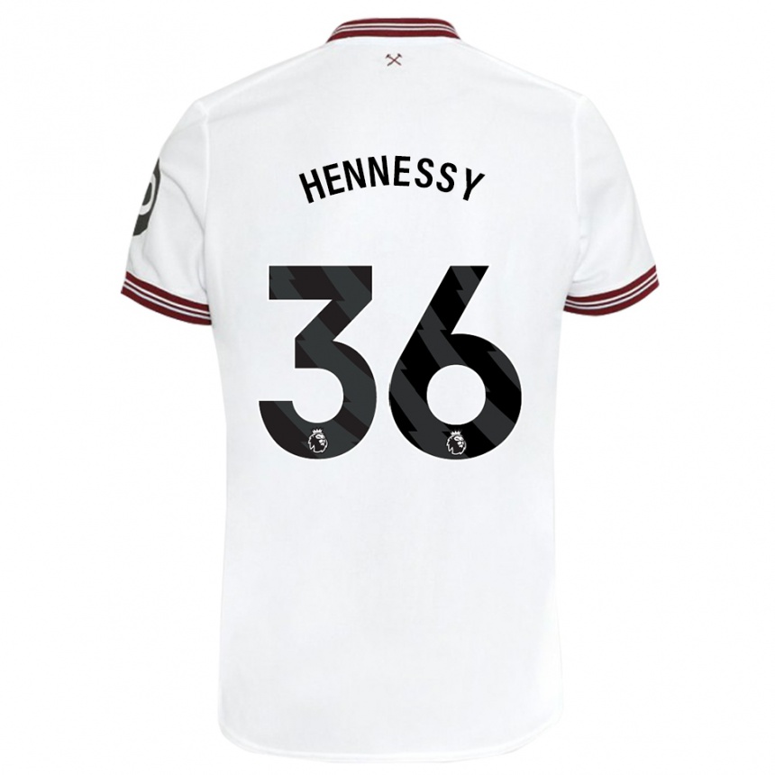 Niño Fútbol Camiseta Alexandra Hennessy #36 Blanco 2ª Equipación 2023/24 México