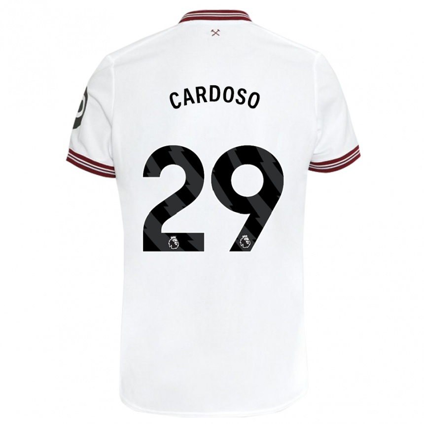 Niño Fútbol Camiseta Goncalo Cardoso #29 Blanco 2ª Equipación 2023/24 México